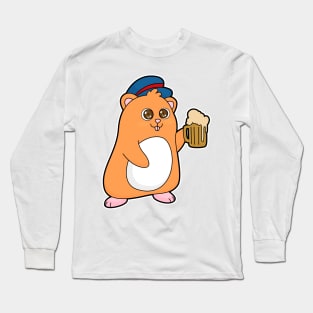 Hamster with Beer Long Sleeve T-Shirt